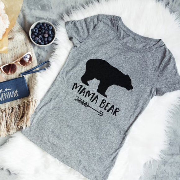 Mama Bear Shirt - Arrow Graphic Tee Gift for Mom